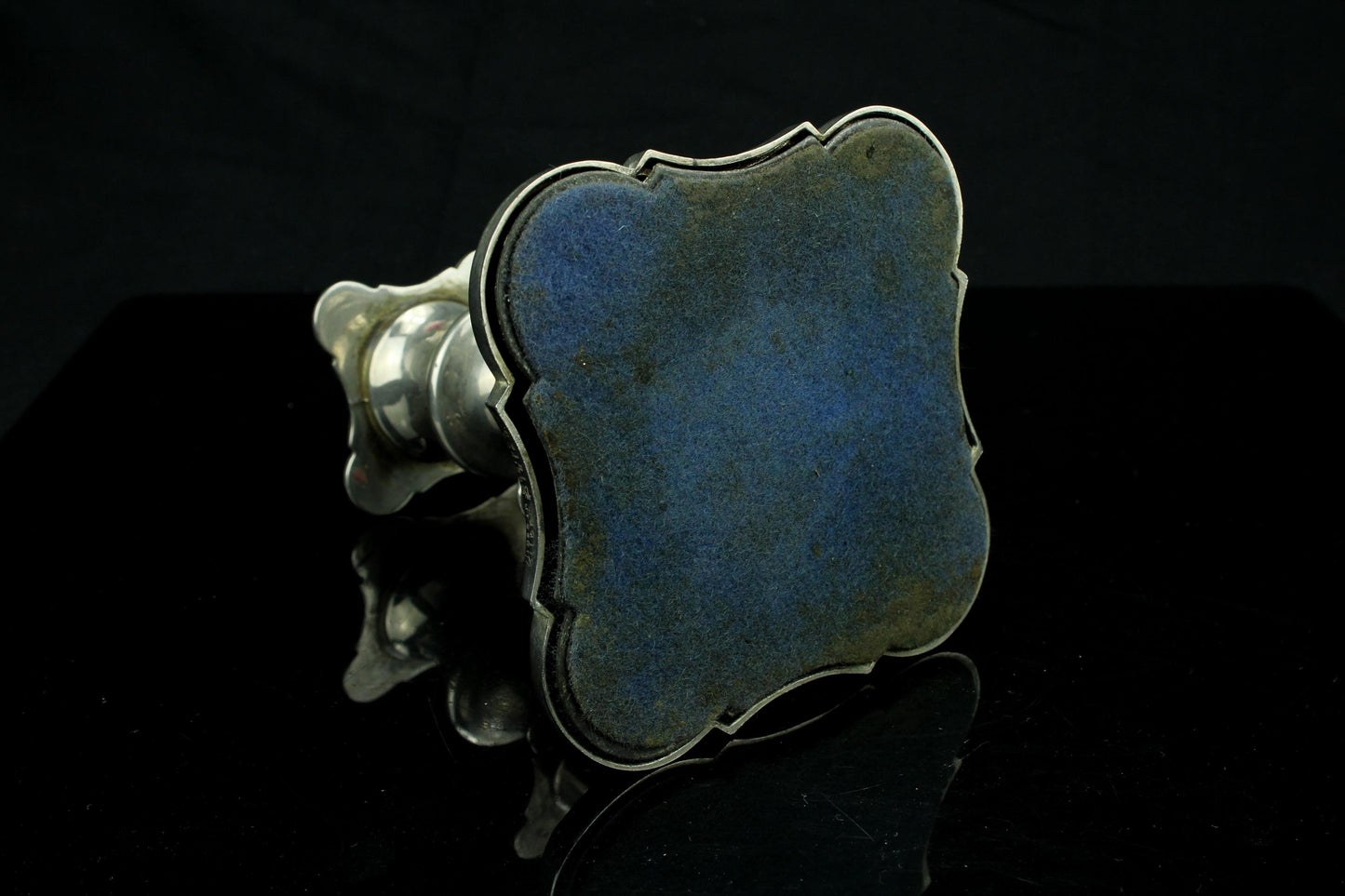 Vintage verzilverd kandelaar made in England - Silver Plated - druivenranken - 13,8 cm