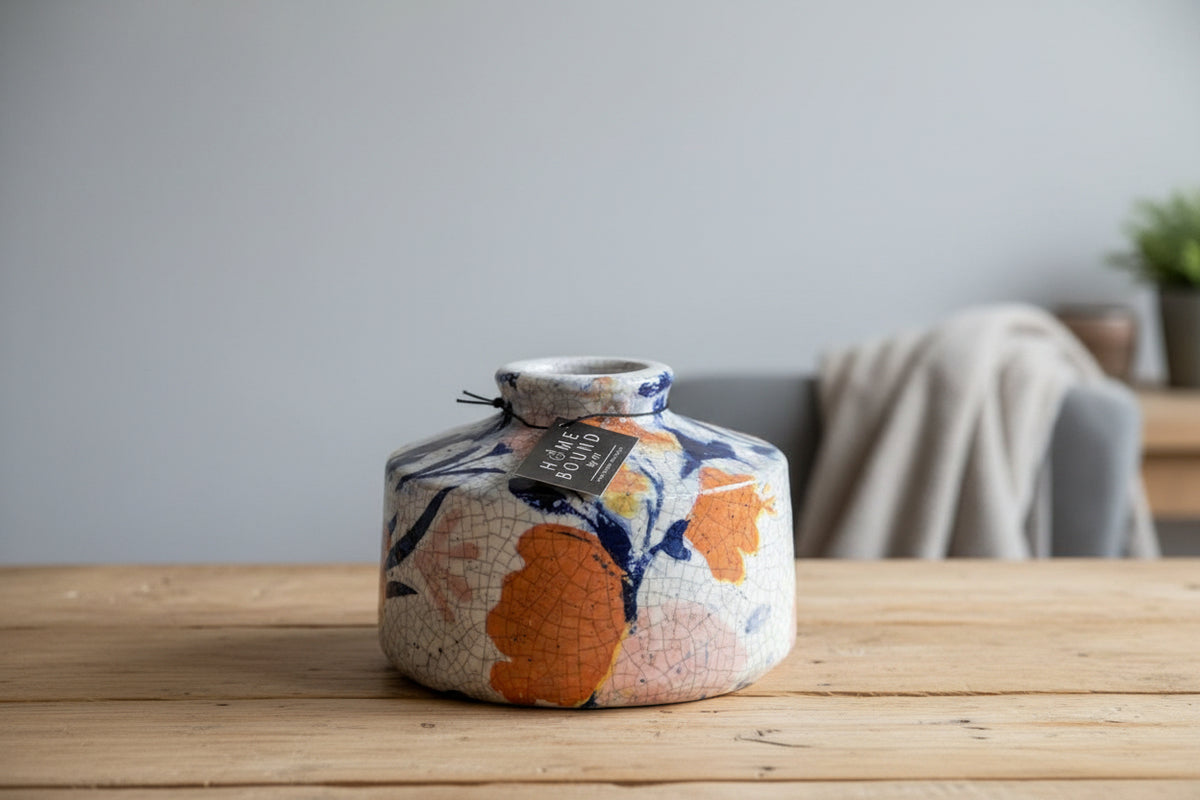 Crackle Flower: vaas aardewerk bloemen