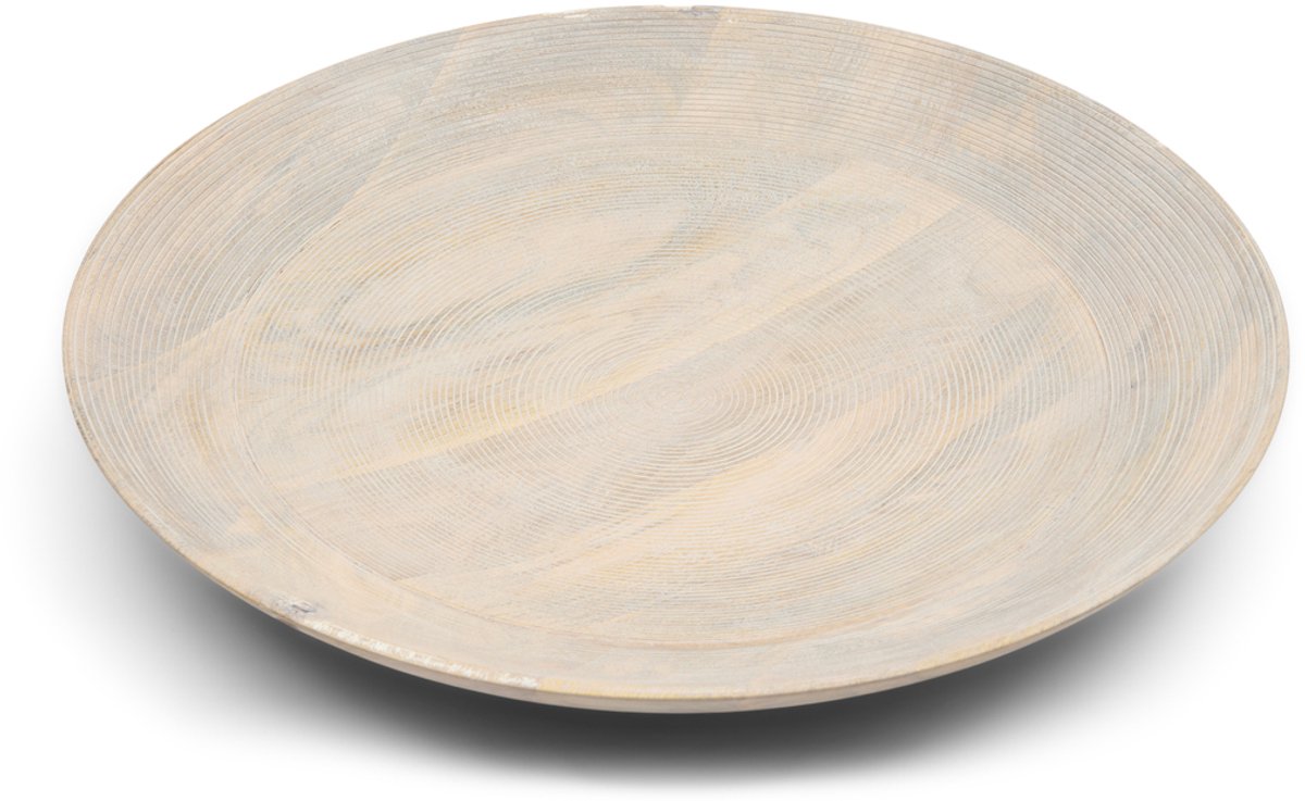 Rivièra Maison Bangli: serveerschaal rond Naturel L (ØxH) 50.5x7