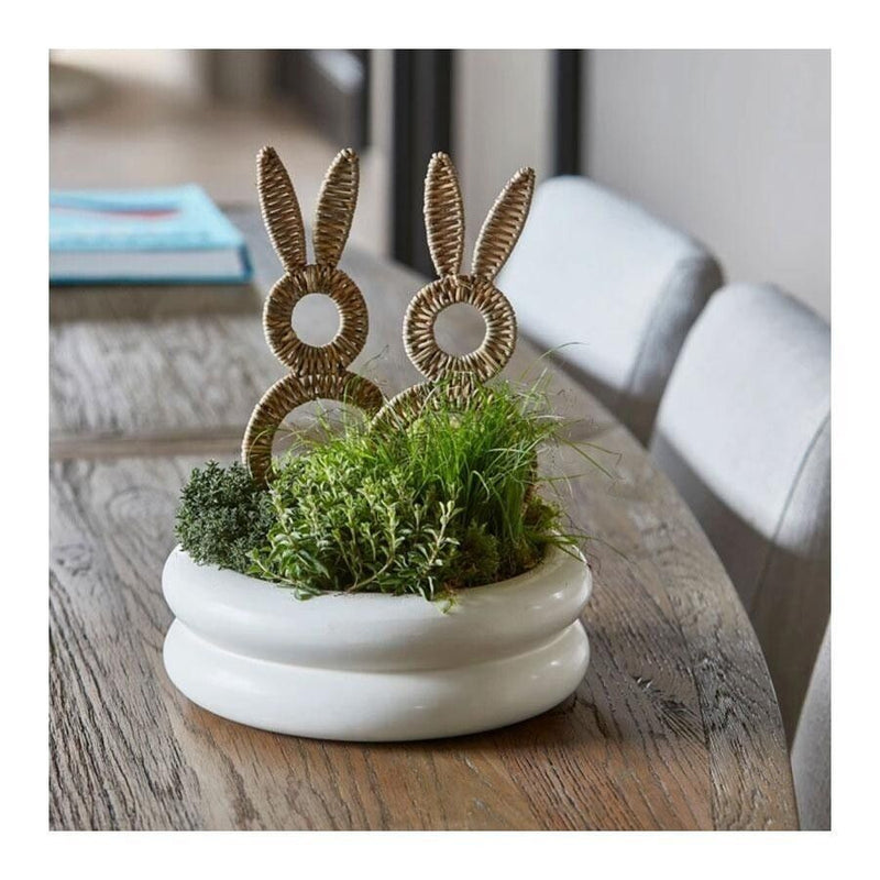 Rivièra Maison Loivre: decoratieschaal rond wit (ØxH) 29x10