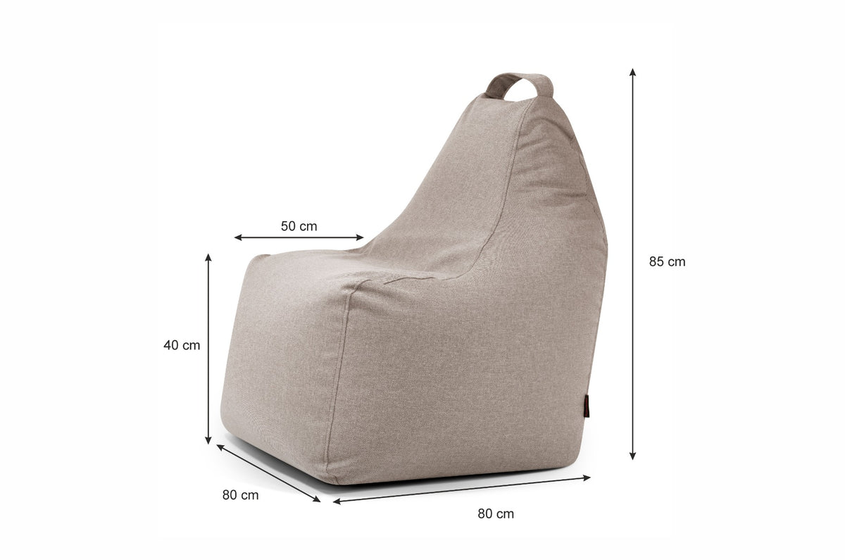 Nordura Play gaming zitzakstoel cacao 80 cm