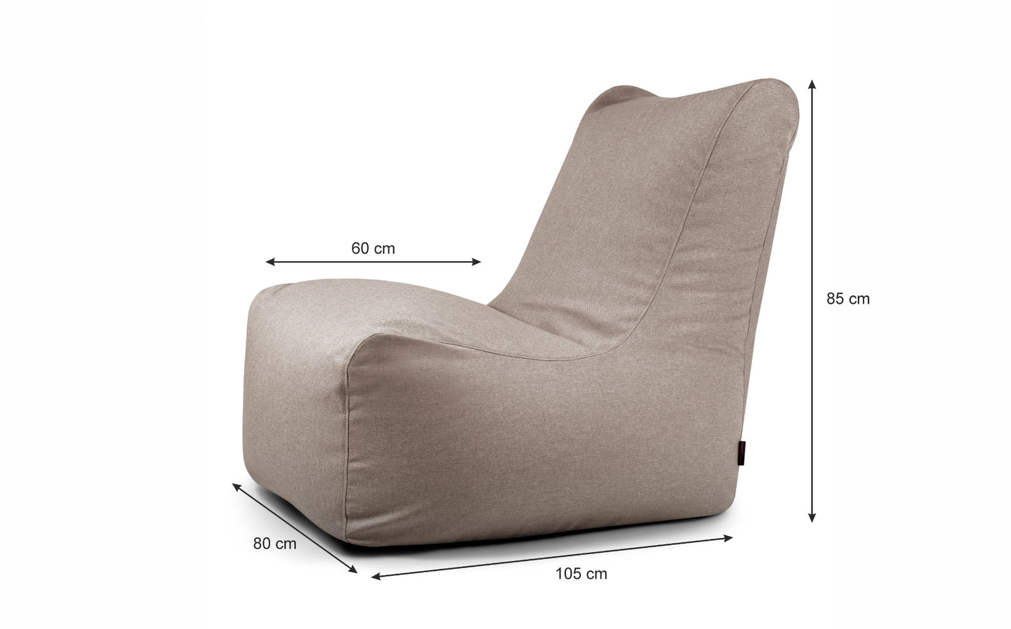 Nordura Seat zitzak cacao 105 cm