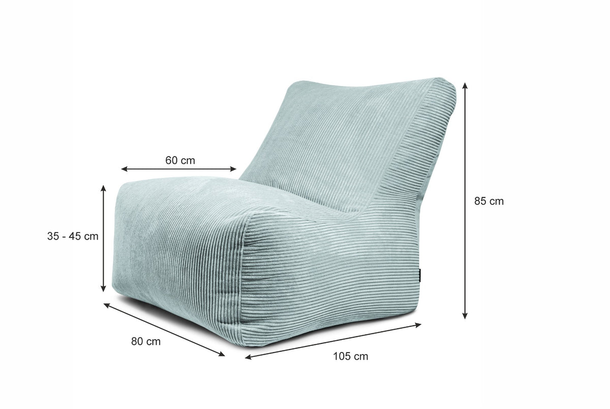 Nordura Seat zitzak rib mint 105 cm