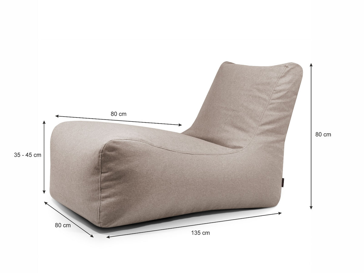 Nordura Lounge zitzak cacao 130 cm