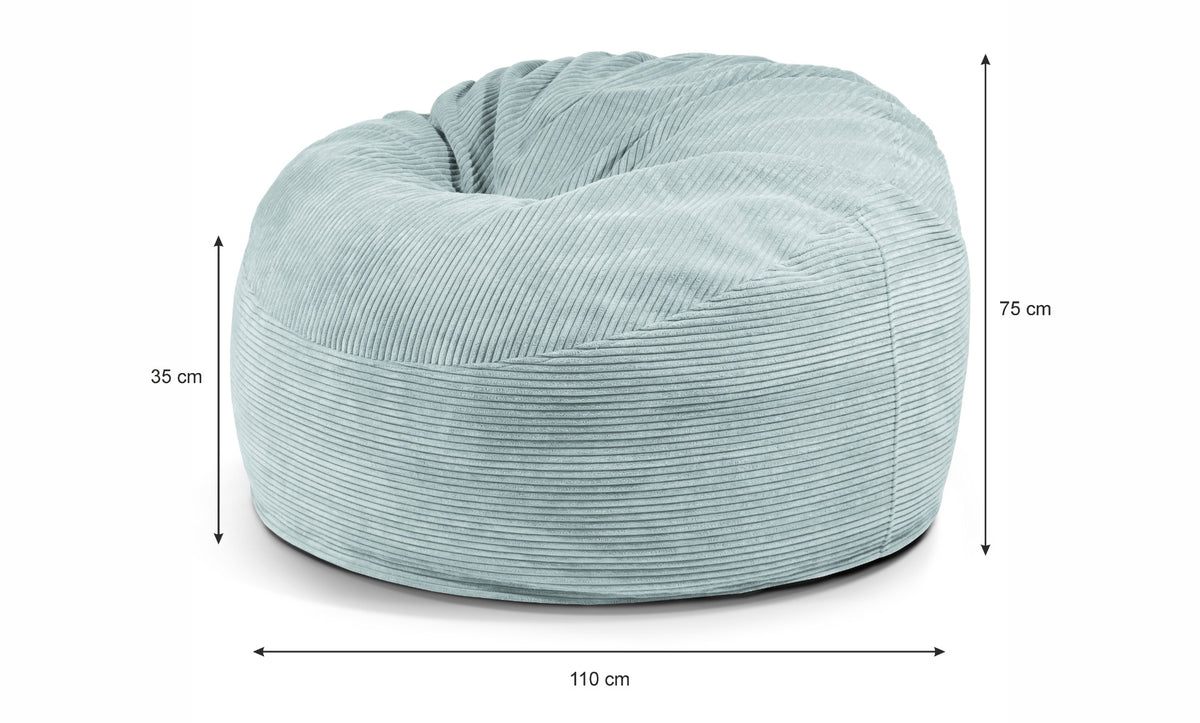 Nordura Waves zitzak rib mint 110 cm