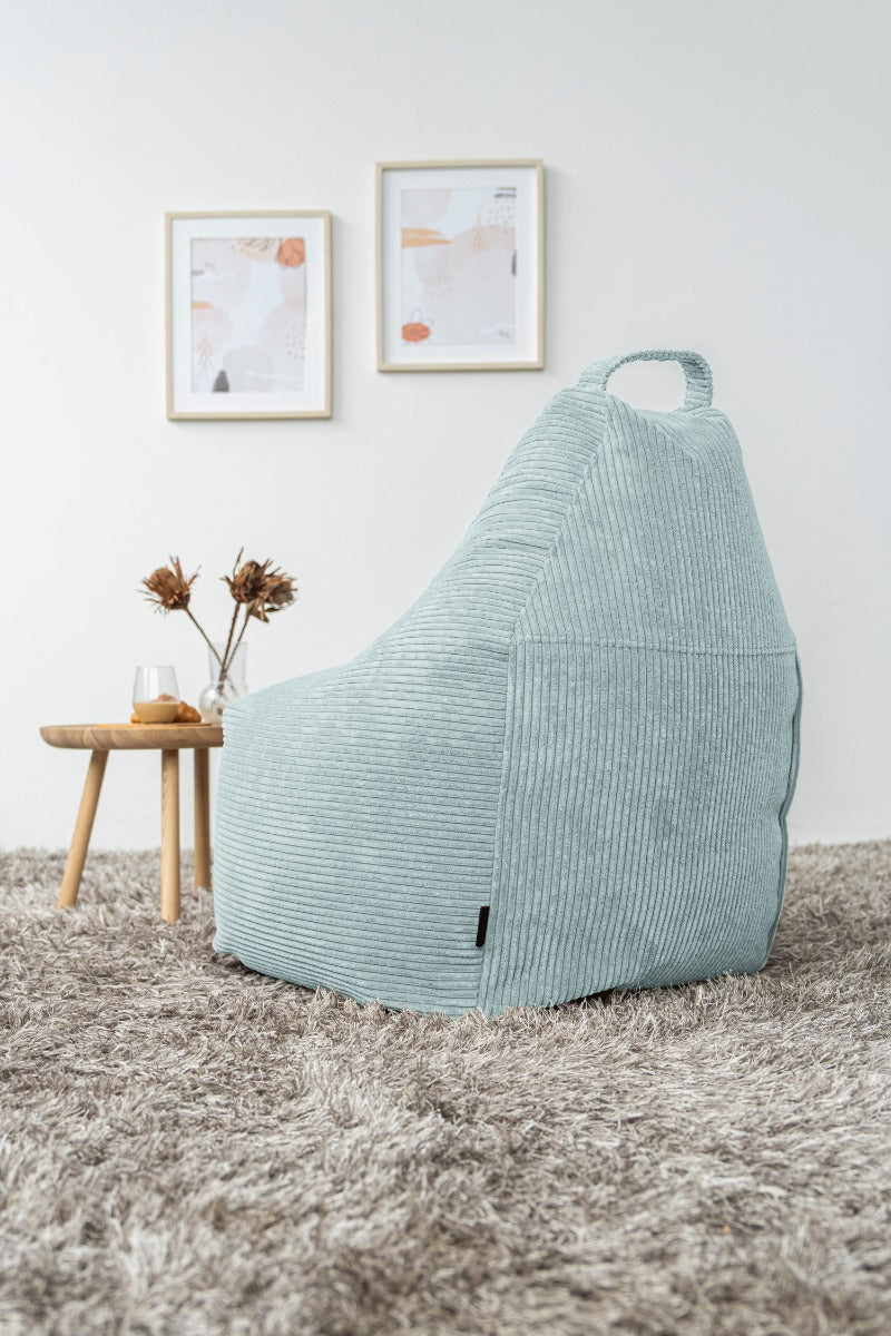 Nordura Play gaming zitzakstoel rib mint 80 cm met vulling