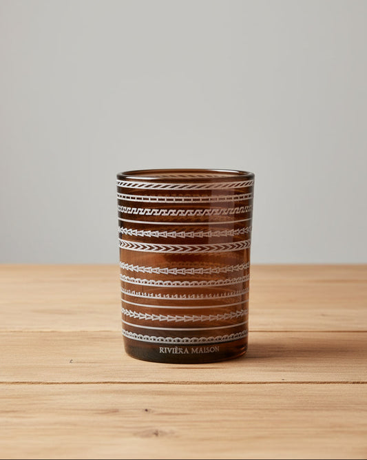 Rivièra Maison theelichthouder bruin (ØxH) 10 x 12.5 cm