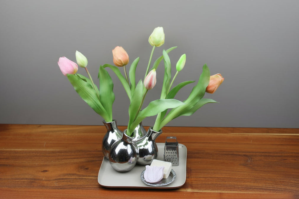 Tafel decoratie set Lente: tulpenpracht met geurblokjes set