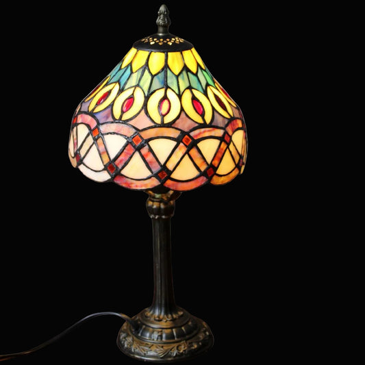 Tiffany-stijl lamp met pauwenveerpatroon