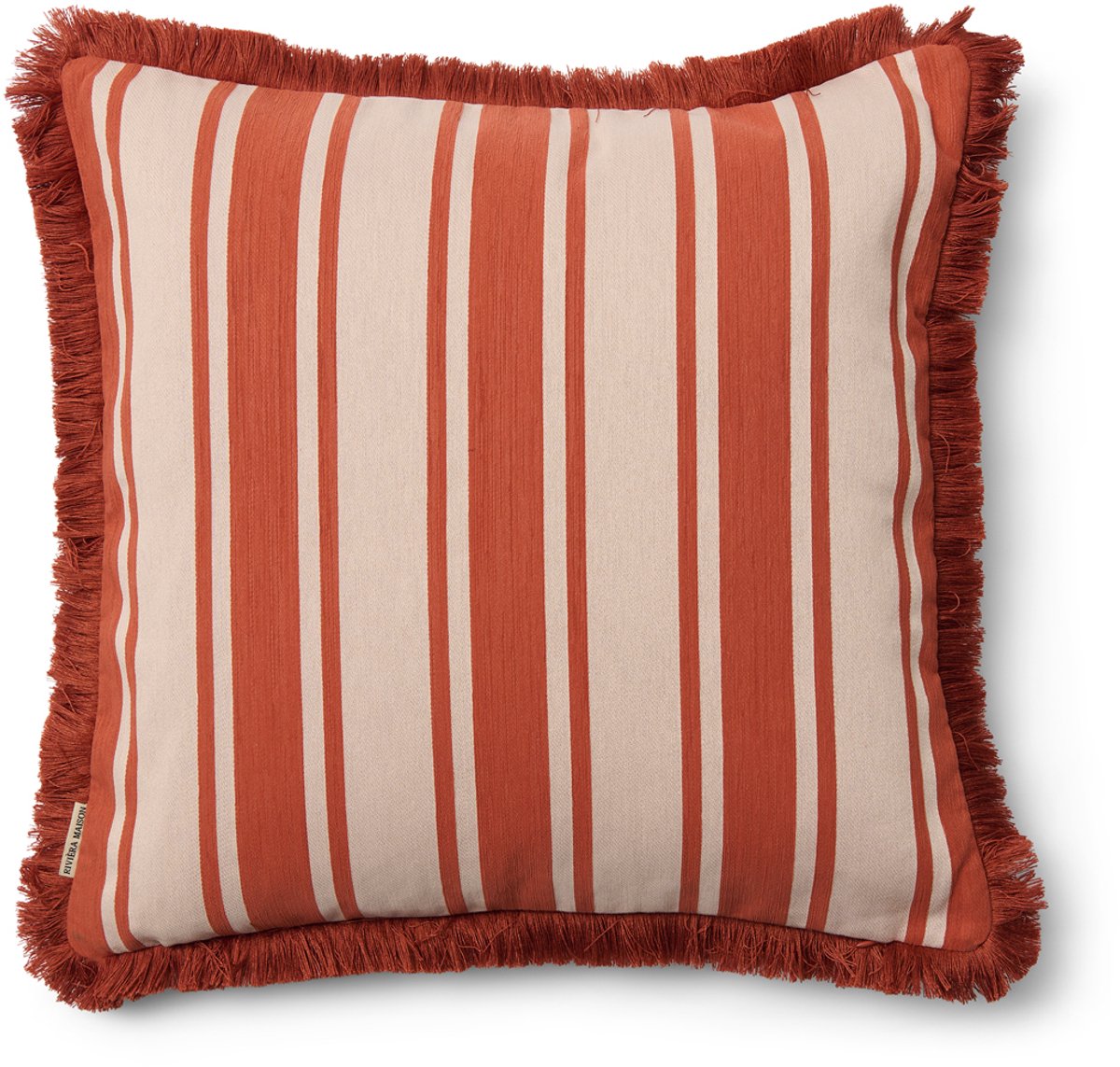 Riviera Maison kussenhoes Norcia - vierkant Roze gestreept - 50x50 cm - Polyester