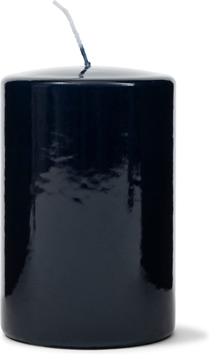Rivièra Maison: stompkaars blauw glossy 8cm - paraffine