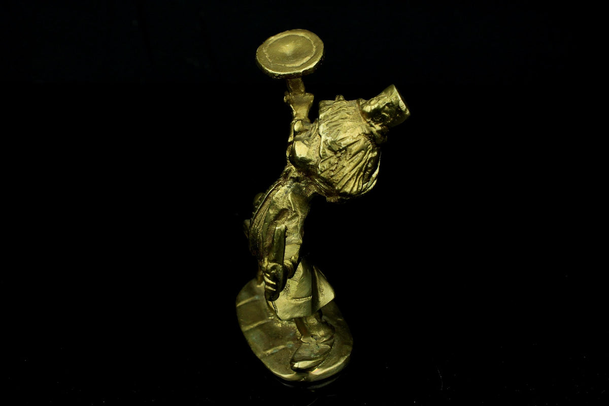Vintage messing clown beeldje - jaren 60/70 - 10,5 cm