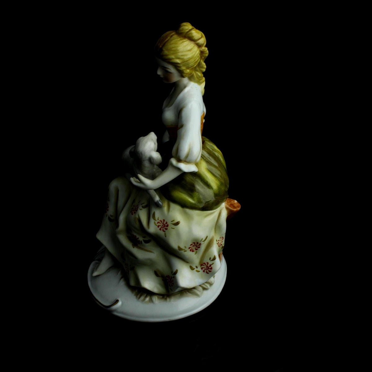 Vintage-Porzellanfigur Mädchen mit Lamm – Royal Crown Figur – 1960/1980