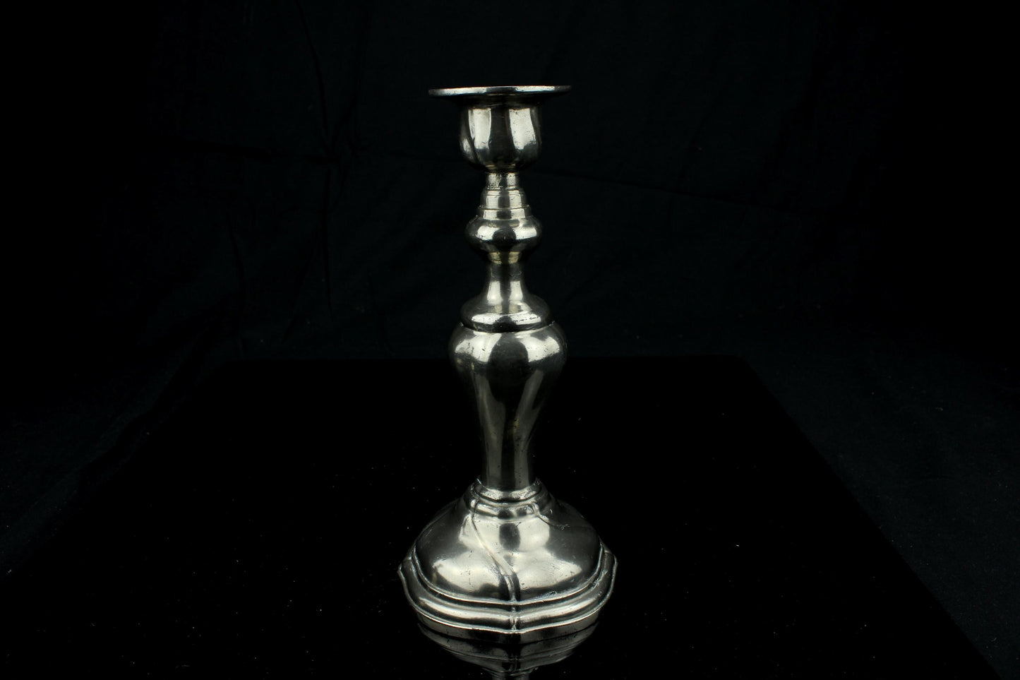 Vintage verzilverde kandelaars - set van 2 - 20 cm