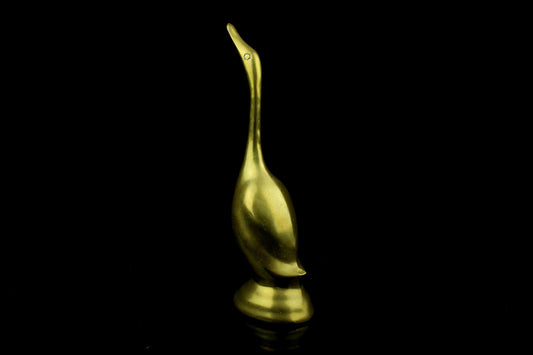 Vintage Messing Gans - Tierfigur Dekoration - 20,5 cm