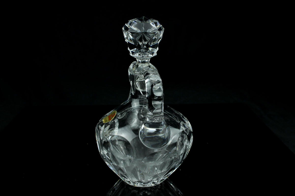 Vintage Nachtmann kristallen karafje - geslepen loodkristal schenkkan met stop -Duits Bleikristall -17,5 cm. hoog