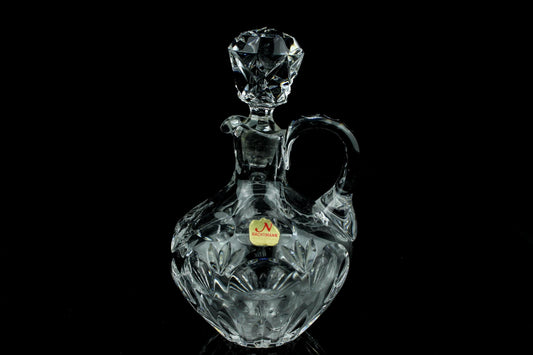 Vintage Nachtmann kristallen karafje - geslepen loodkristal schenkkan met stop -Duits Bleikristall -17,5 cm. hoog