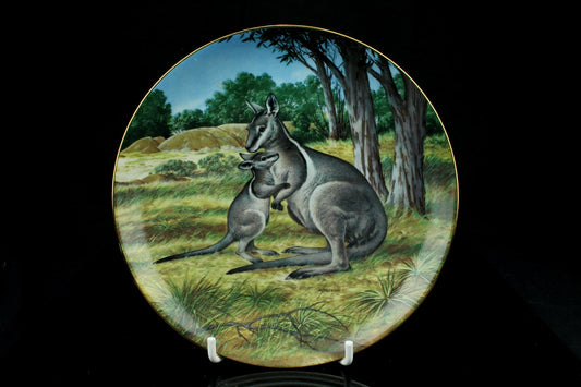 W.S. George Verzamelbord Wallaby | The Bridled Wallaby Will Nelson | Last of Their Kind 1990 | Limited Edition Fine China | Vintage Sierbord
