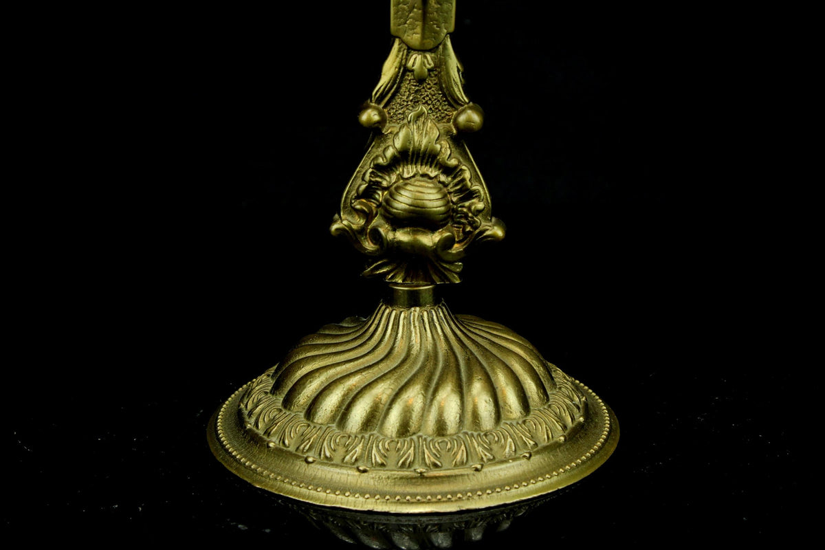 Antiek messing altaarkruis - barok corpus Christi - ca. 1850-1880 - kerkelijke gietkunst - 35 cm. hoog