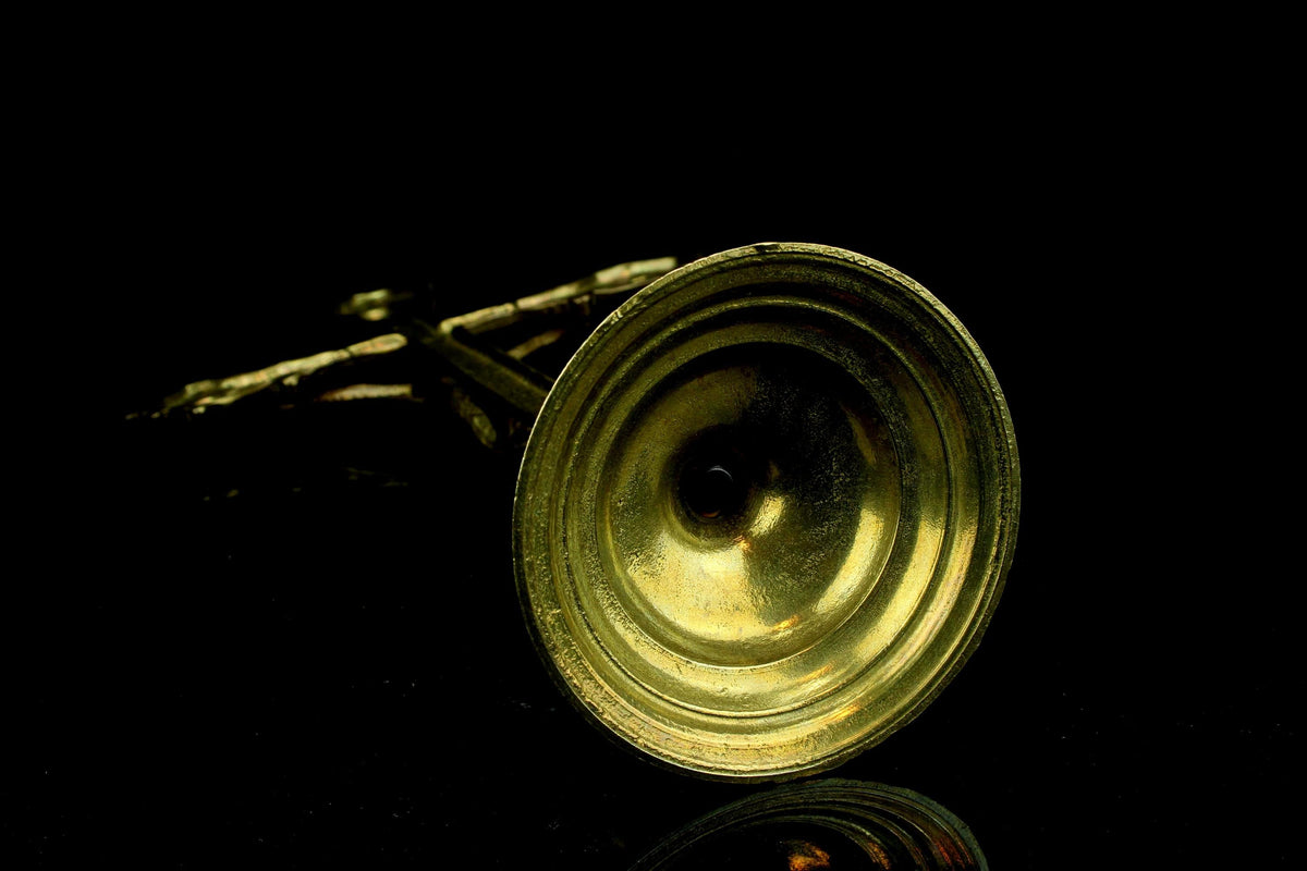 Antiek messing altaarkruis - barok corpus Christi - ca. 1850-1880 - kerkelijke gietkunst - 35 cm. hoog