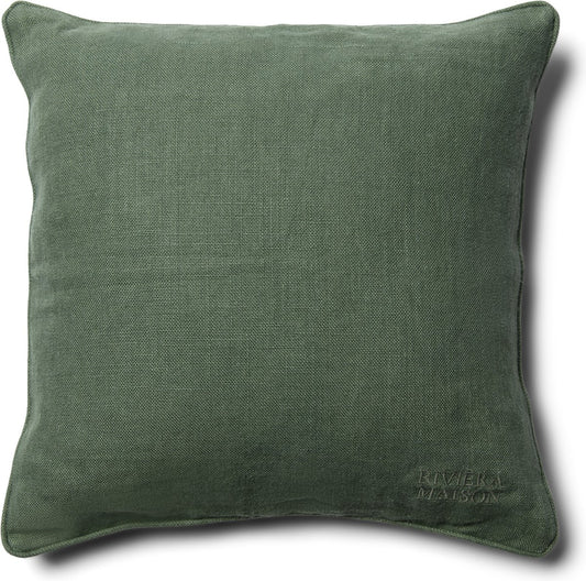 Rivièra Maison Verona Kussenhoes - vierkant groen 50x50 cm - linnen