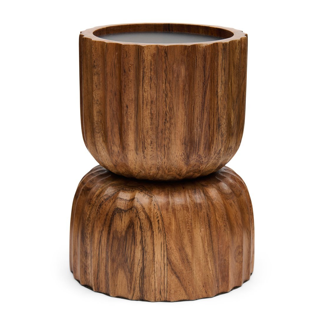 Rivièra Maison Josh: kaarsenhouder bruin hout L