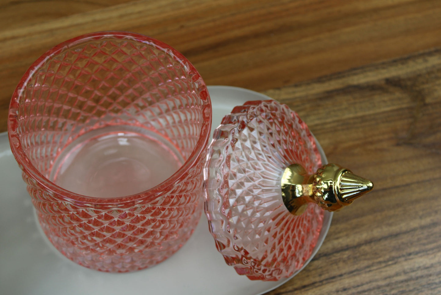 Tafel decoratie set Magnolia: set in goud, wit en roze