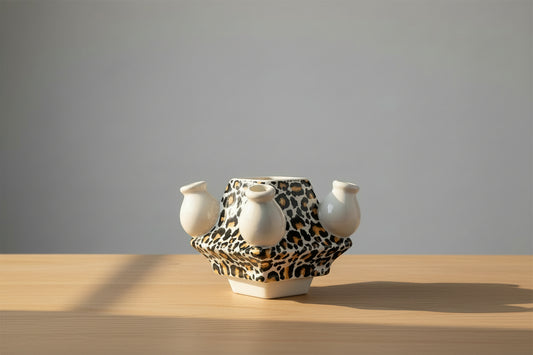 Apilar: panter tulpenvaas Heinen Delfts Blauw (10 cm)