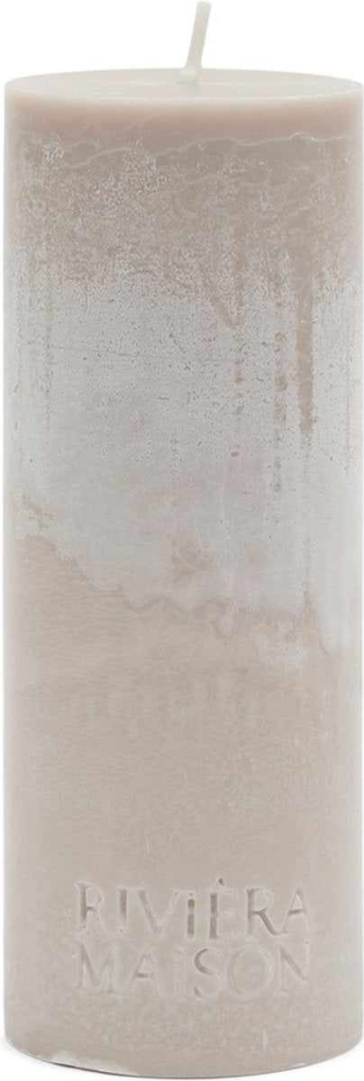Rivièra Maison Pillar stompkaars beige 18 cm
