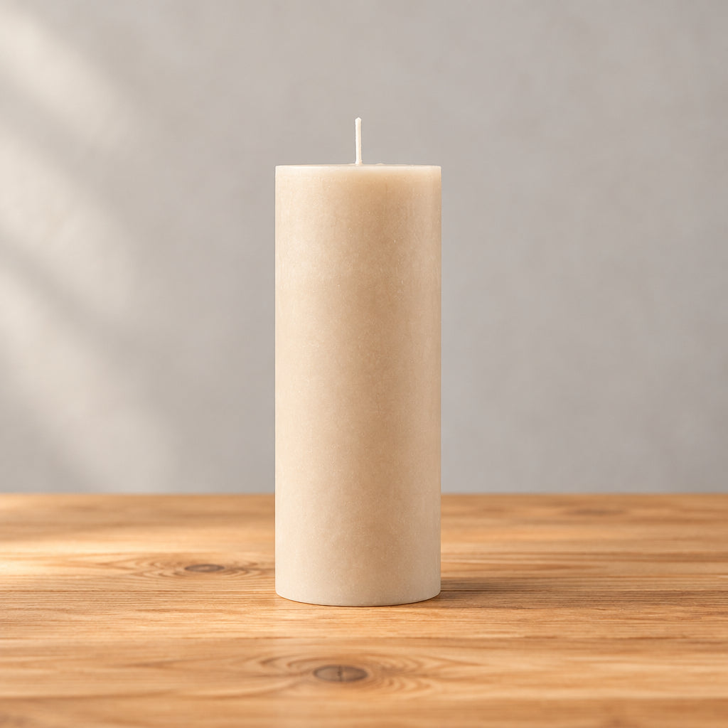 Rivièra Maison Pillar stompkaars beige 18 cm