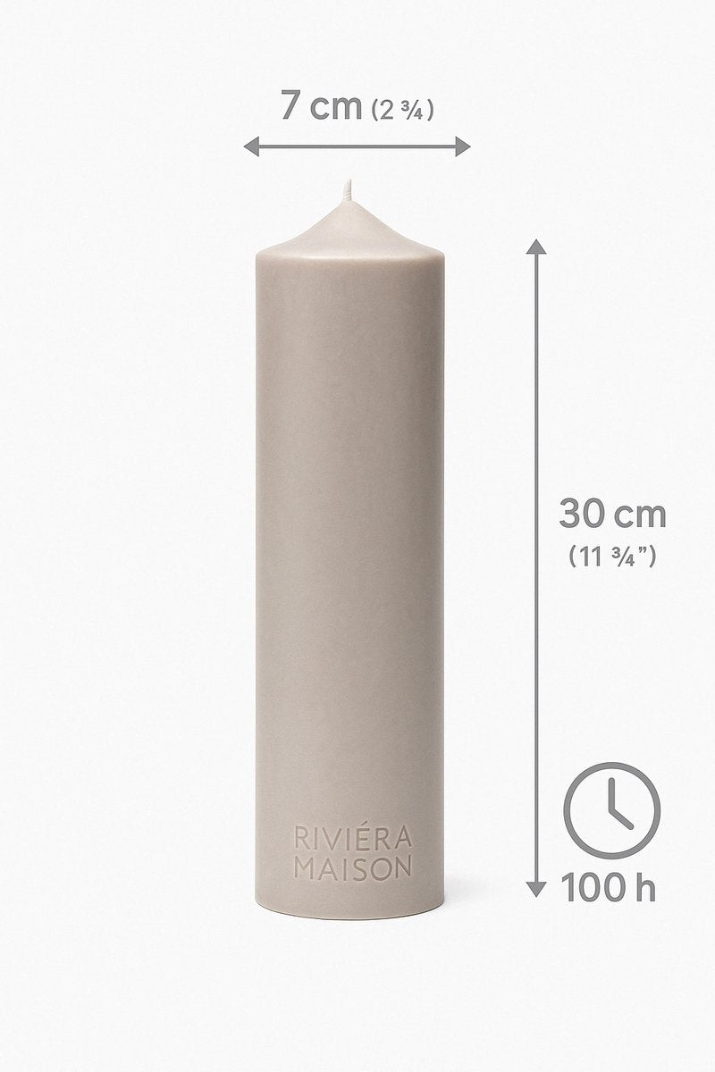 Rivièra Maison Rustic Pillar stompkaars grijs 30 cm