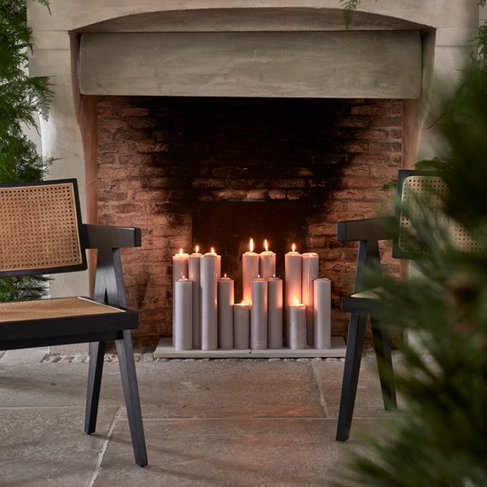 Rivièra Maison Rustic Pilar stompkaars grijs 40cm