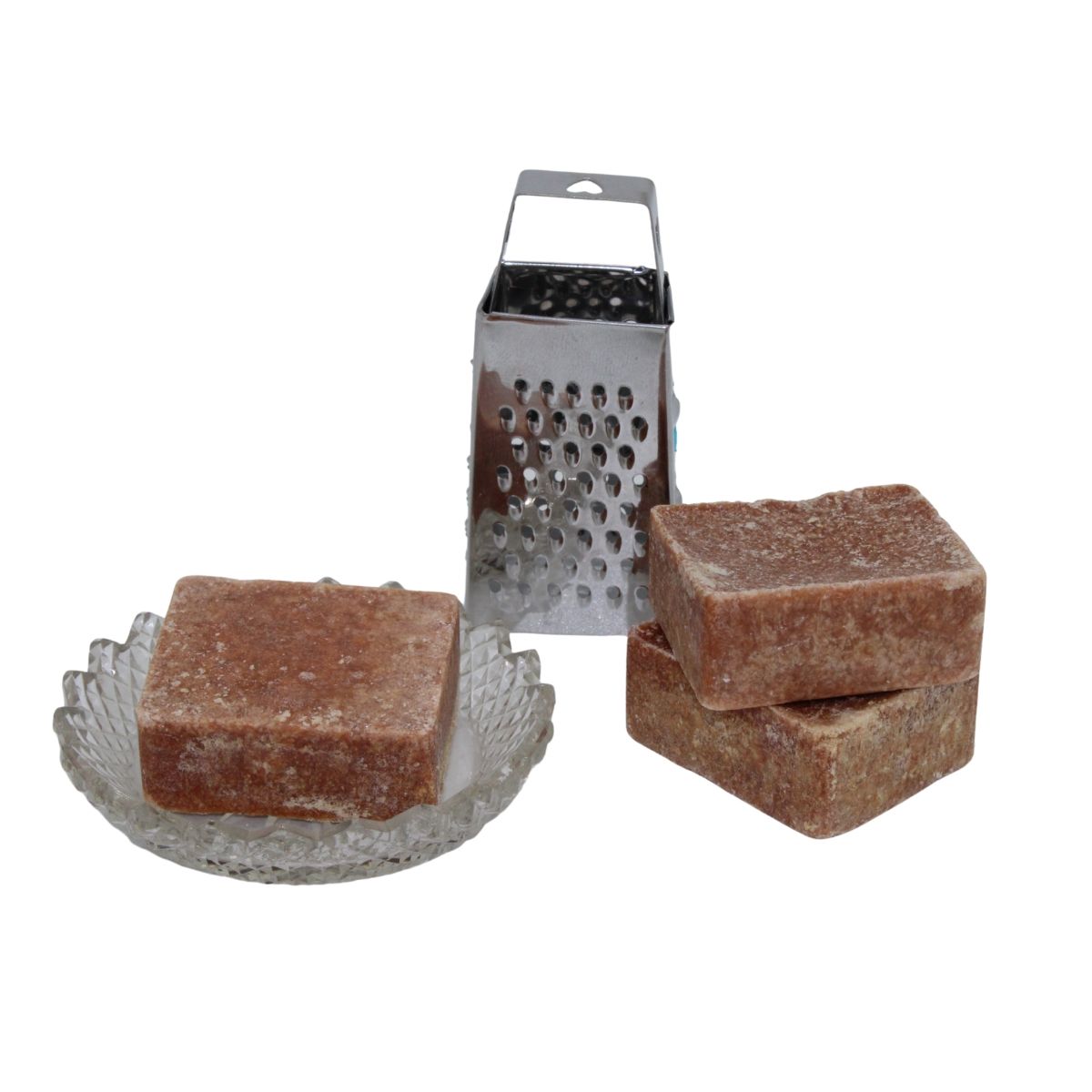 Amber – geurblokjes / amberblokjes set met kristal schaaltje, rasp – luxe cadeauset