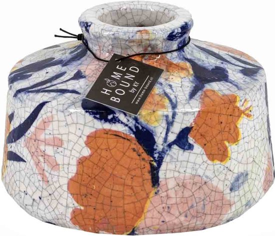 Crackle Flower: vaas aardewerk bloemen