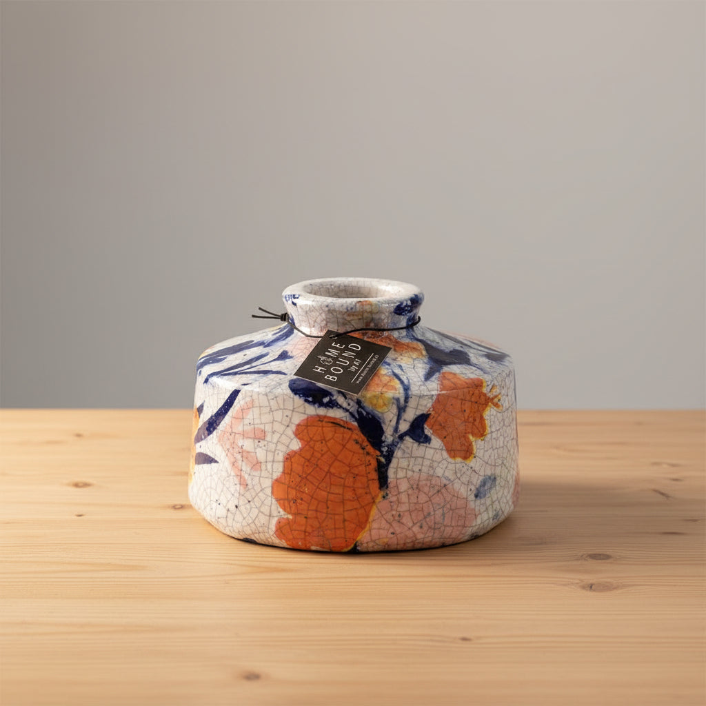 Crackle Flower: vaas aardewerk bloemen