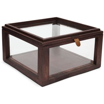 Rivièra Maison Vermilion: vitrine/presentatiekastje rechthoekig bruin S 