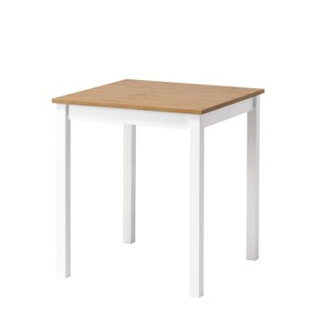 Havuun Vesa: 2-persoons eettafel grenen 68 x 68 cm wit/naturel