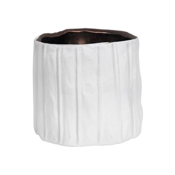 Ceramic Gold: witte vaas met gouden details