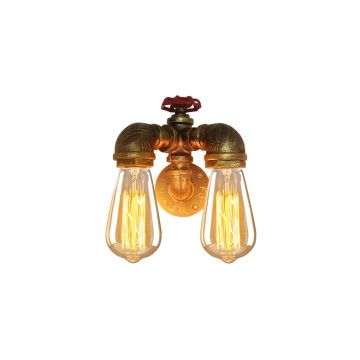 Elio: goud/zwarte wandlamp