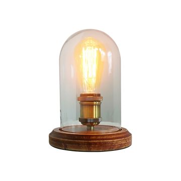 Draco: tafellamp koper/glas