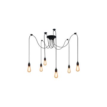 Gloed: hanglamp zwart (6-lichts)