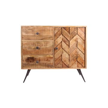 Mansoor: dressoir met visgraatpatroon