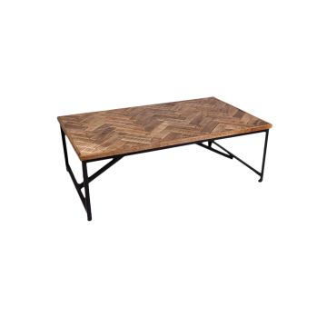 Trevor: salontafel met visgraatpatroon