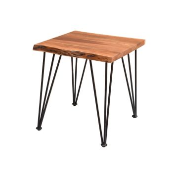 Liva: acacia houten bijzettafel