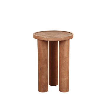  Bijzettafel Elly: nature mangohout 42 cm
