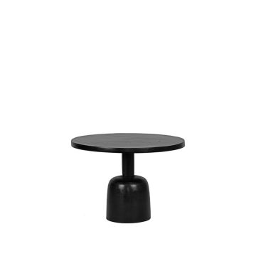 Wink: bijzettafel zwart metaal 50 cm