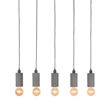 Fresco: hanglamp concrete beton (5-Lichts)