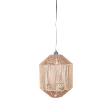 Ibiza: hanglamp cilinder naturel jute (1-lichts)