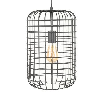 Solido: hanglamp zwart metaal (1-Lichts)