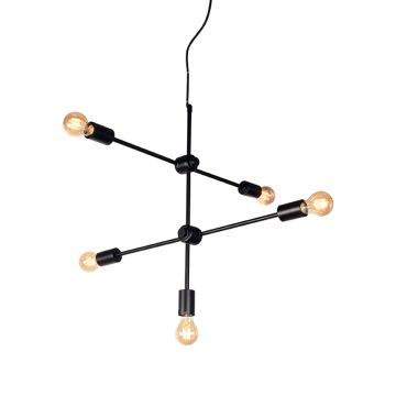 Stilo: hanglamp zwart metaal